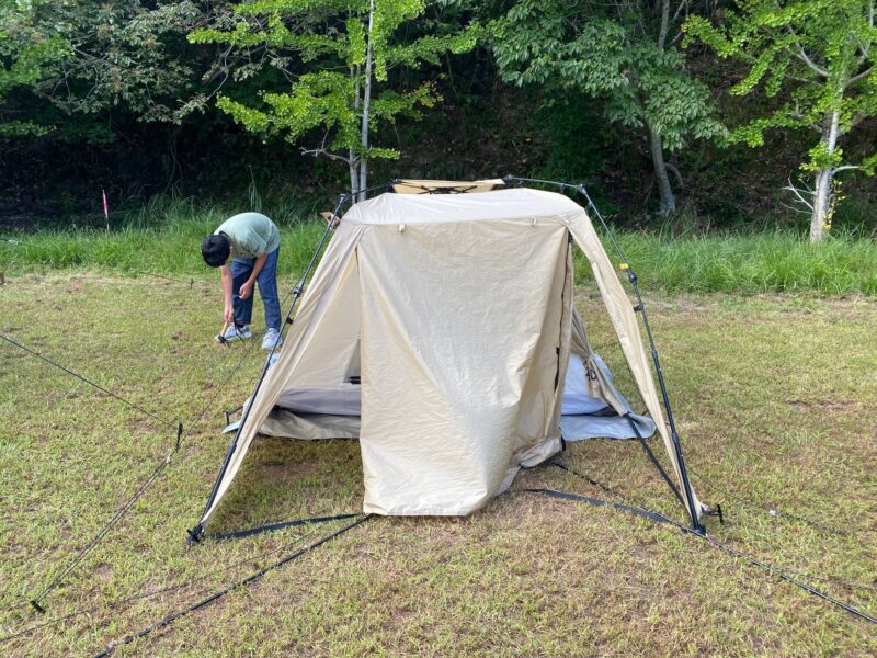 バルンバルンの森テント片付け