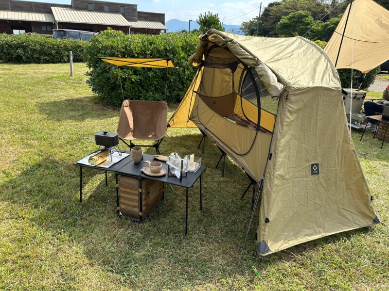 伊上海浜公園オートキャンプ場コットテント