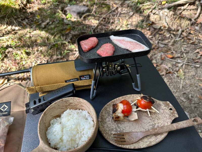 深坂自然の森での昼食