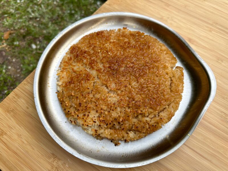 フライパンで簡単焼きおにぎり仕上がり